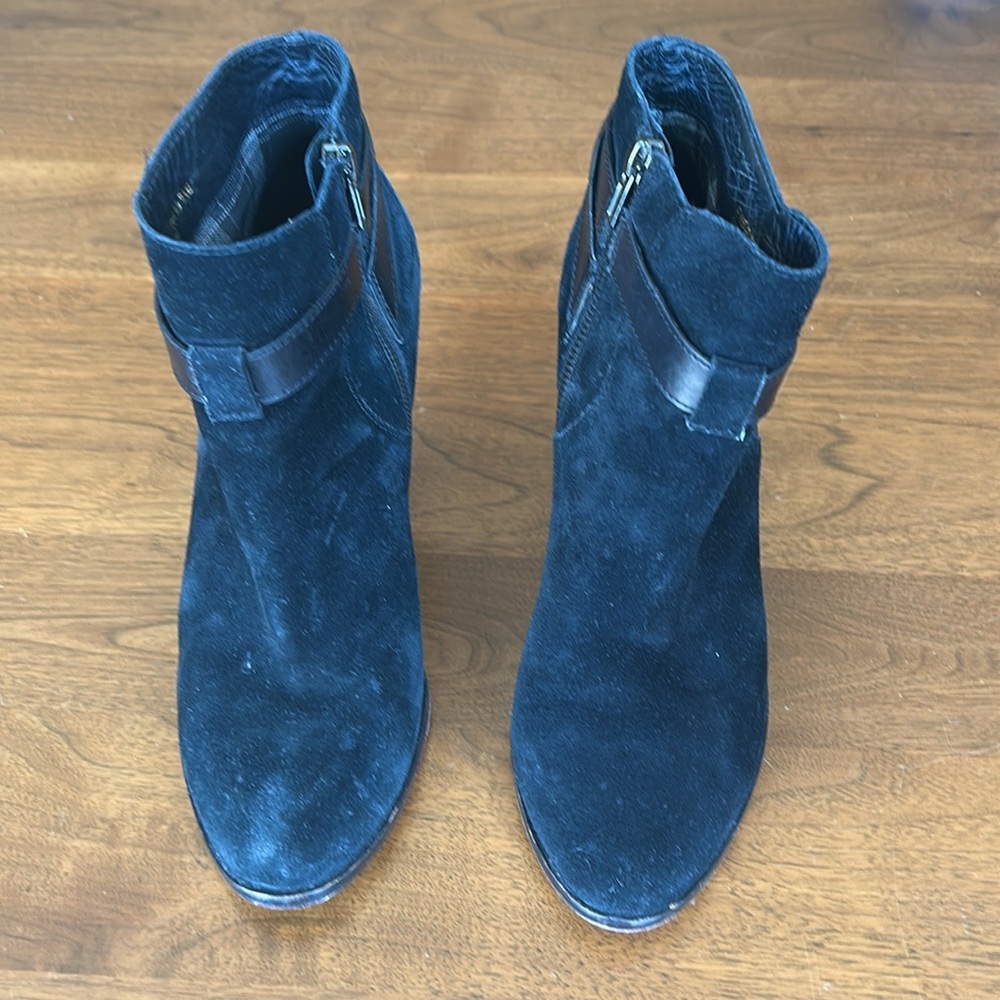 Cole Haan black suede ankle boots size 8.5